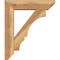 Ekena Millwork Balboa Slat Rough Sawn Bracket w/ Offset Brace, Western Red Cedar, 6"W x 22"D x 26"H BKT0604X22X26BOA06RWR - alternate 4